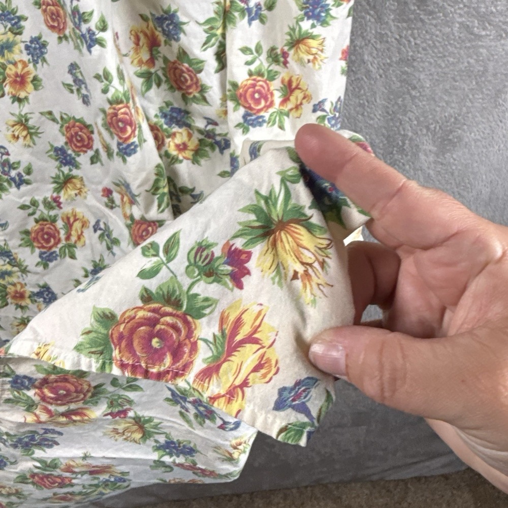 Vintage 90s Victoria’s Secret Floral Cottagecore Prairie Peasant Sundress Size M - Picture 8 of 13